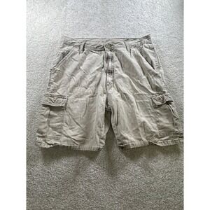 Wrangler Men's Cargo Shorts Khaki 36 Cotton Pockets Casual